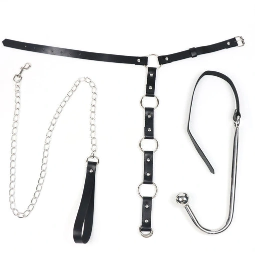 Collar EverydayUse Kinky Hook with and 5853 Anal Leash 0913